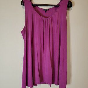 Eileen Fisher Purple Silk Tunic 1X